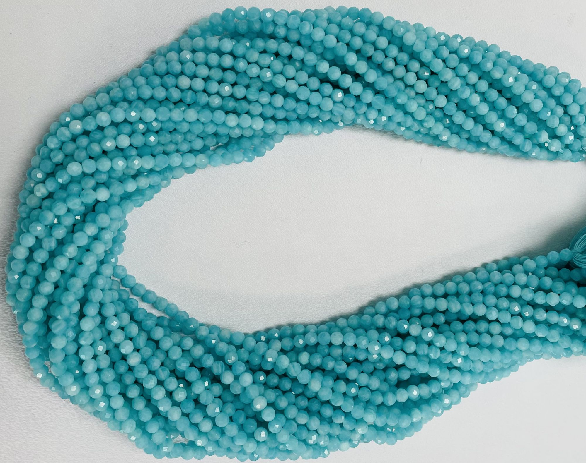 Amazonite Rondelle Faceted