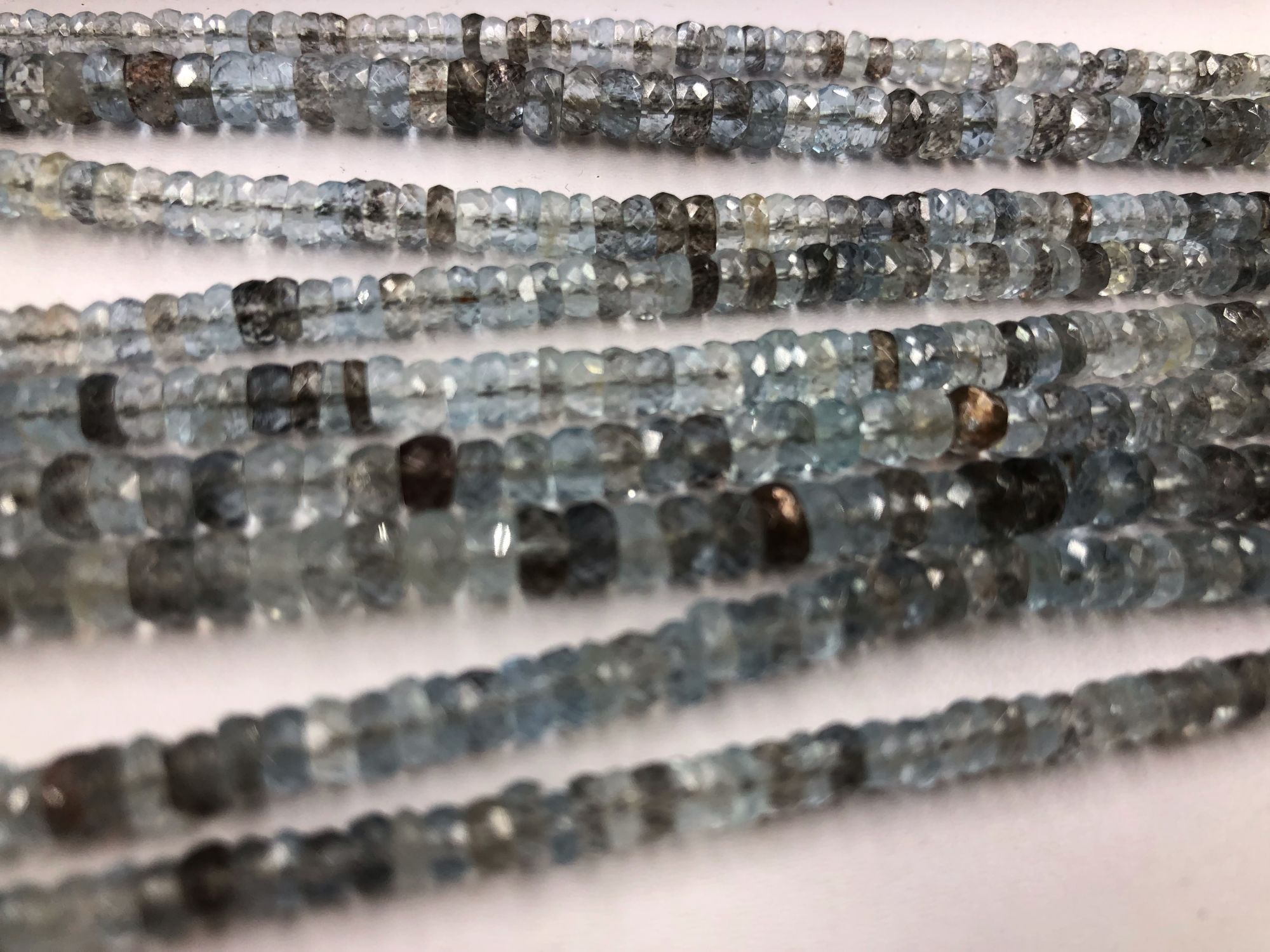 Copper Bearing Aquamarine rondelle