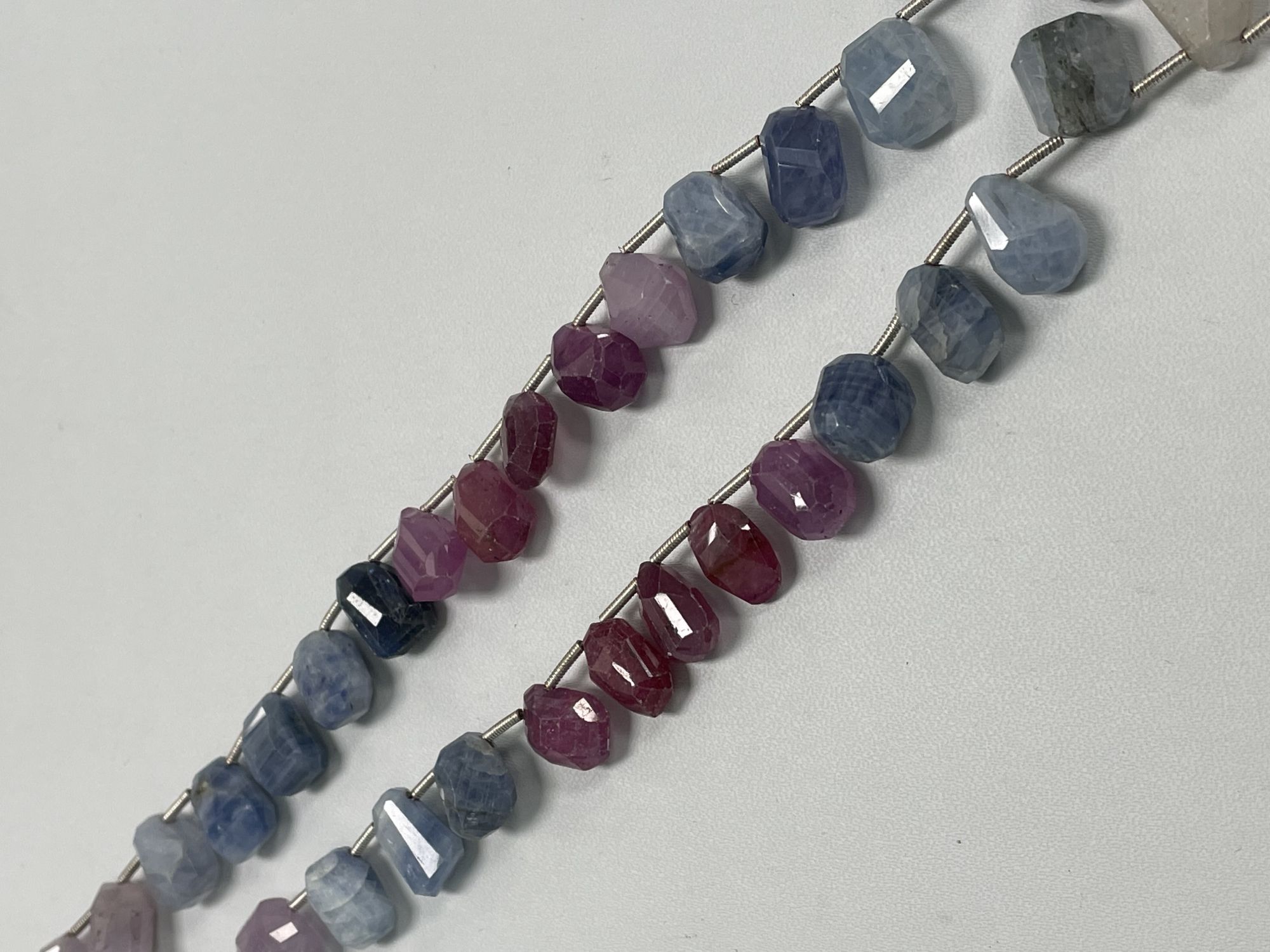Multi Color Sapphire Nugget Faceted