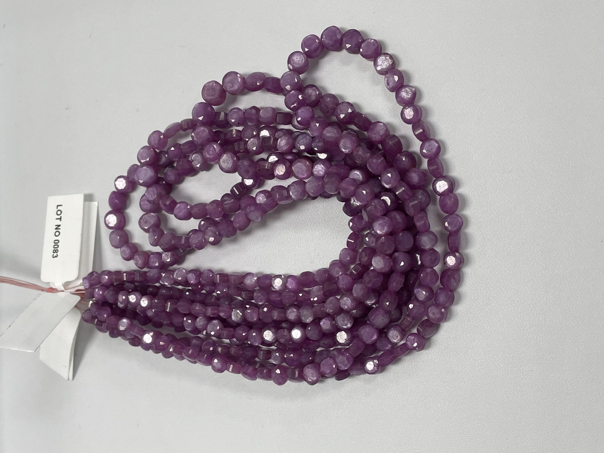 Star Ruby Coin Faceted