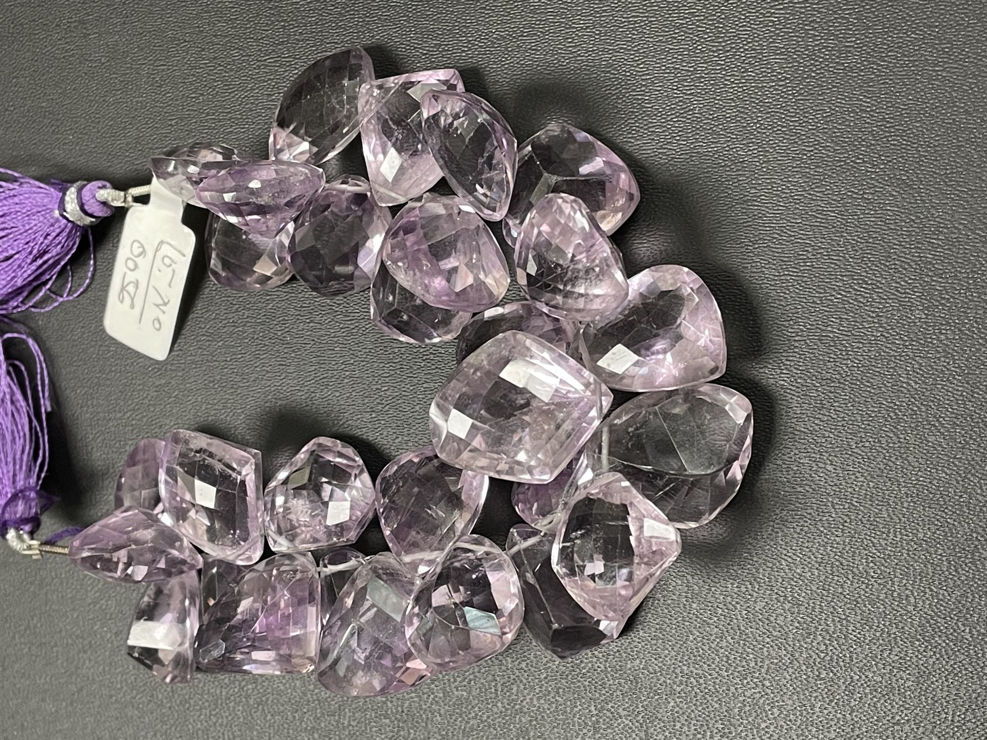 Pink Amethyst Funky Cut Faceted