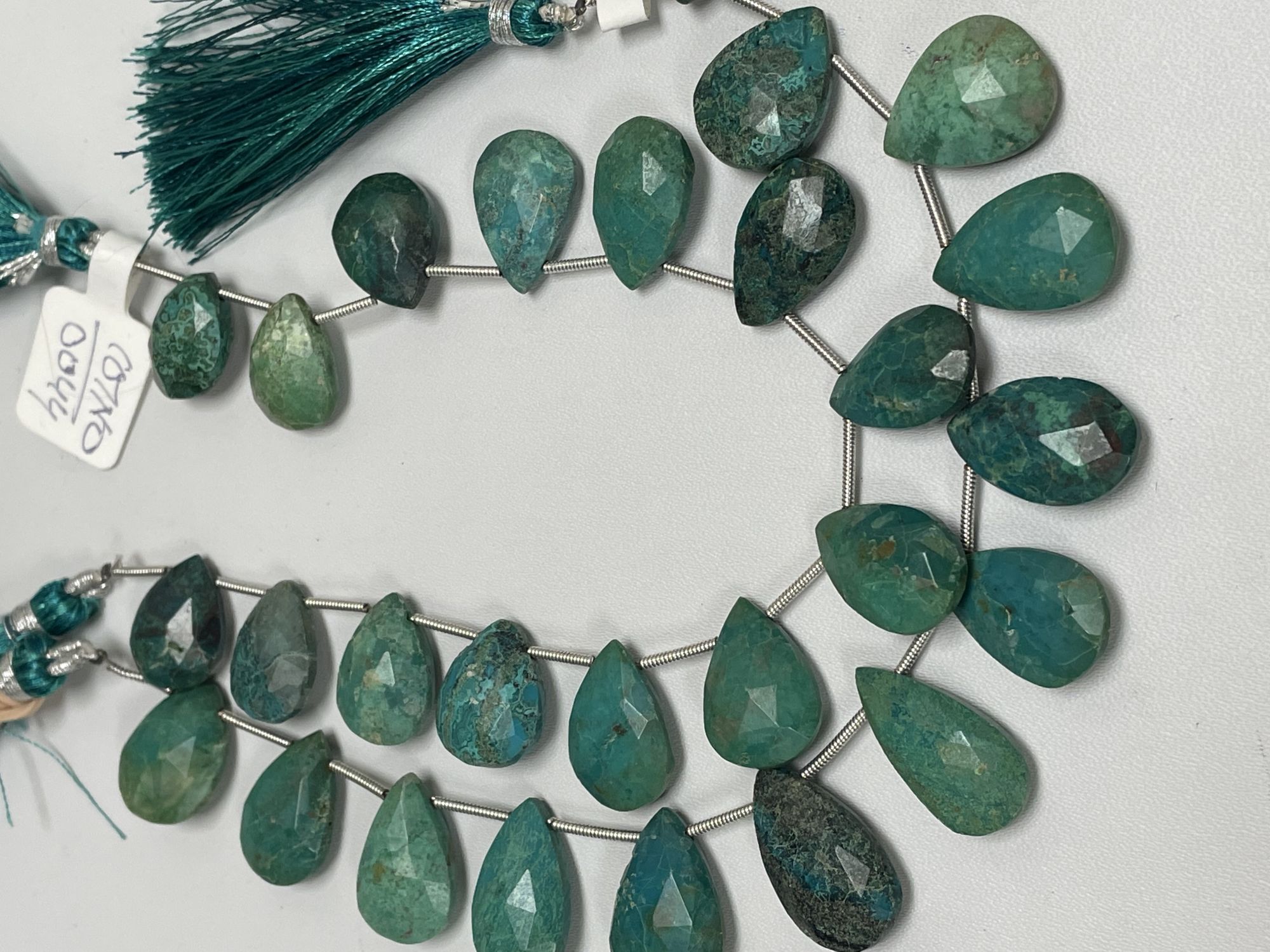 Chrysocolla Pear Faceted