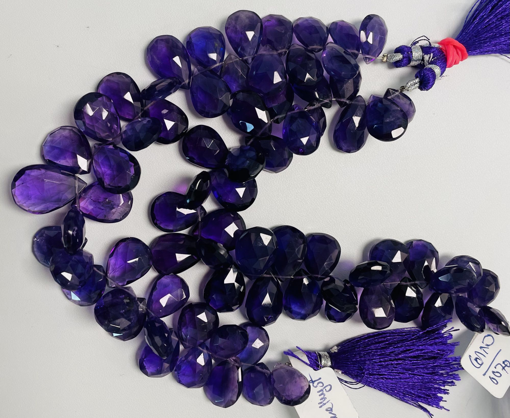 Purple Amethyst Pear Faceted