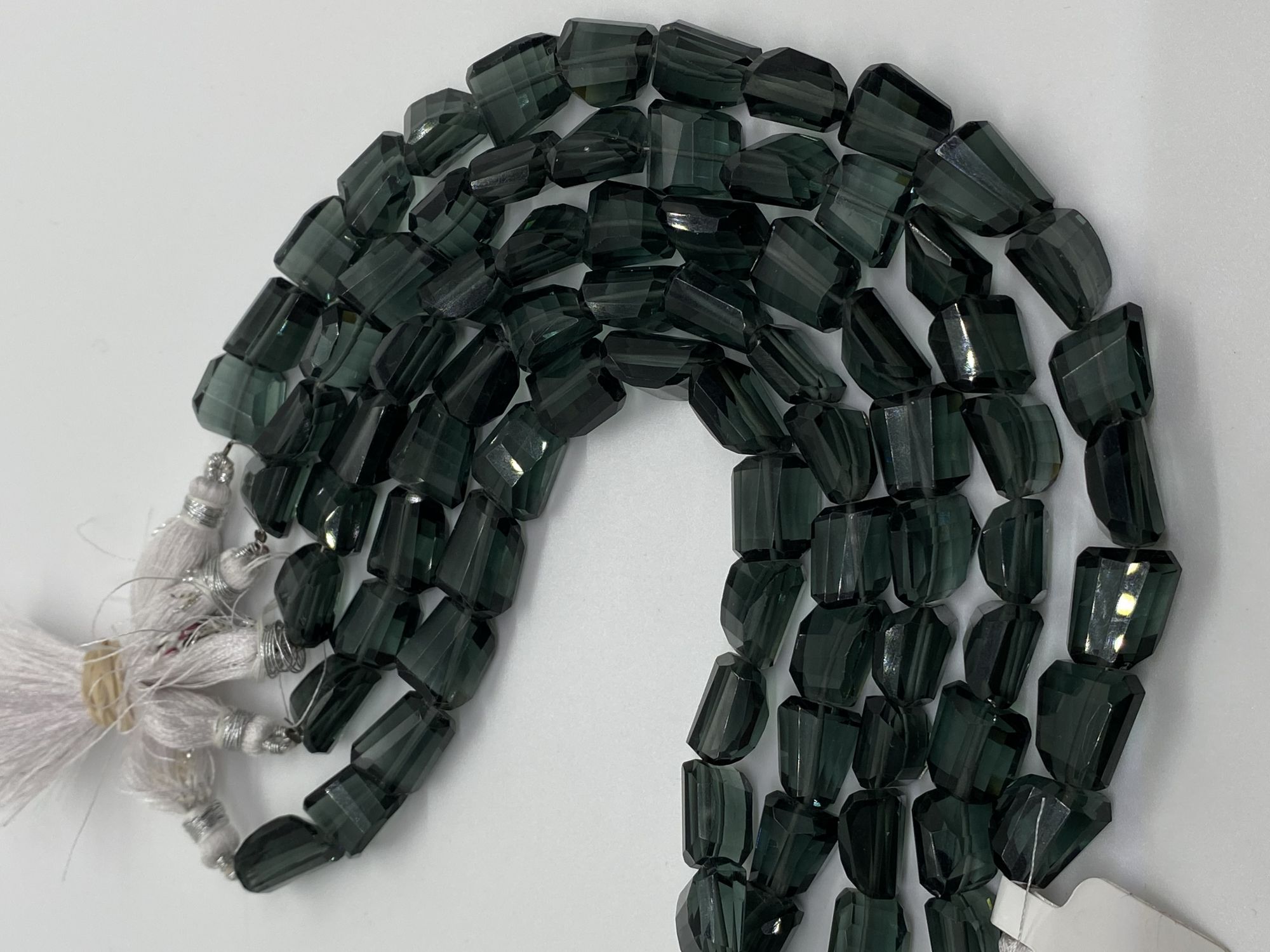 Grey Hydro Quartz Nuggets Faceted