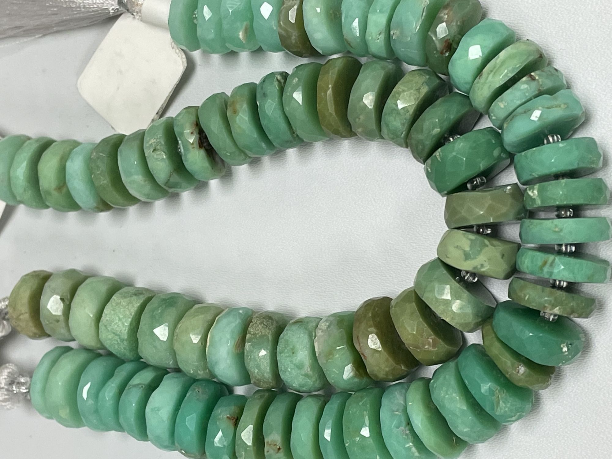 Chrysoprase Rondelle Faceted