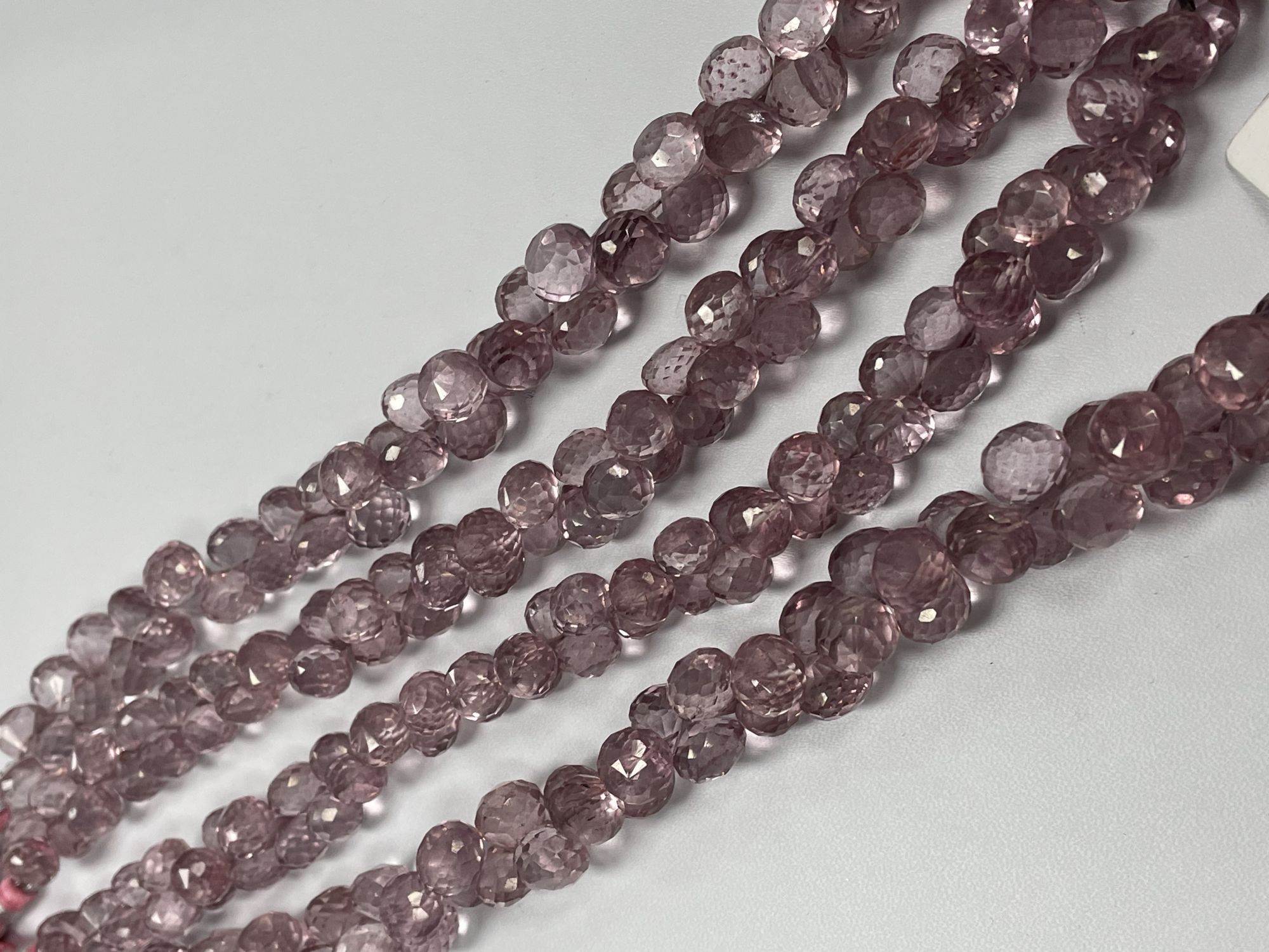 Pink Mystic Quartz Onion Faceted