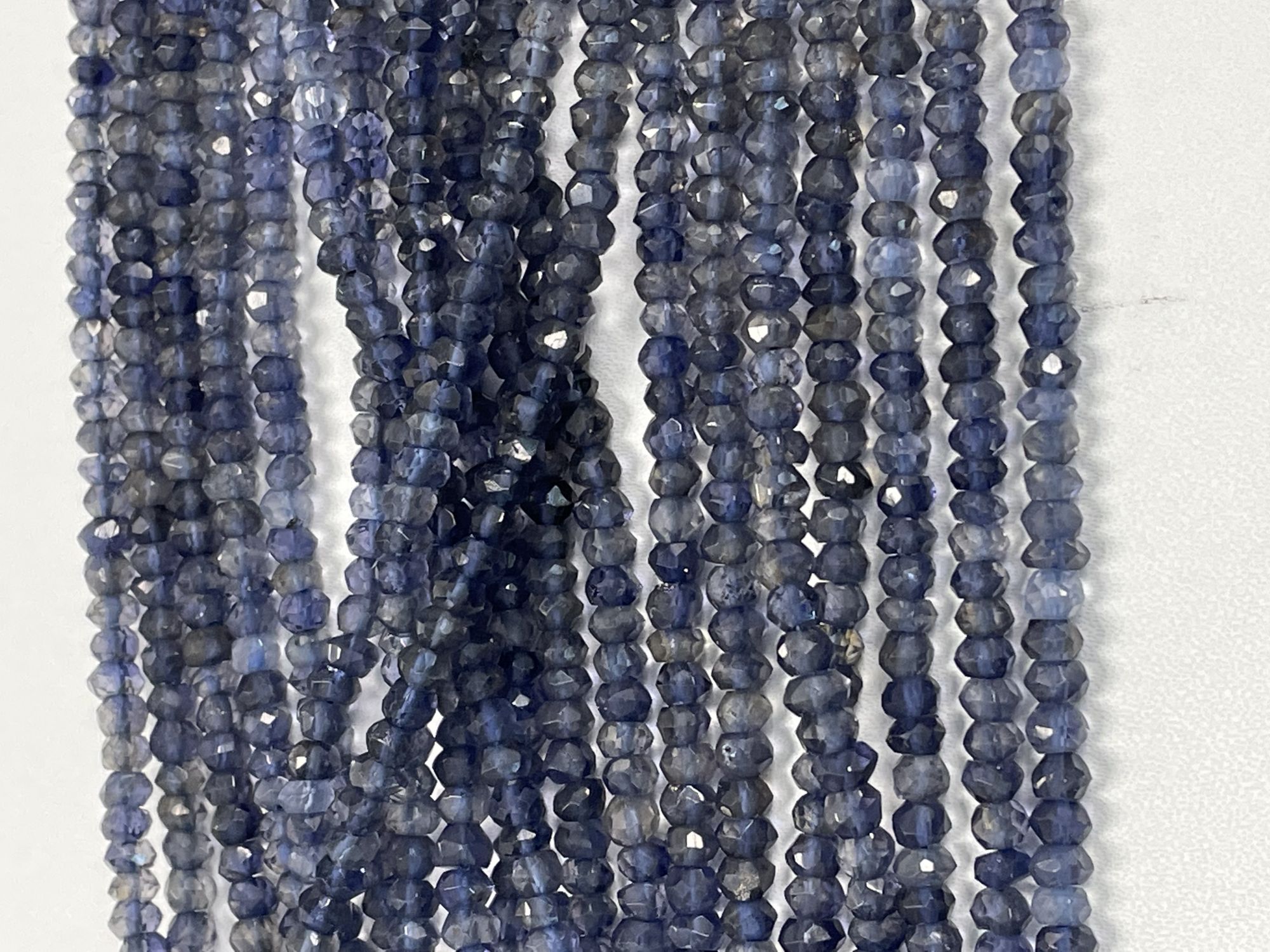 Iolite Rondelle Faceted