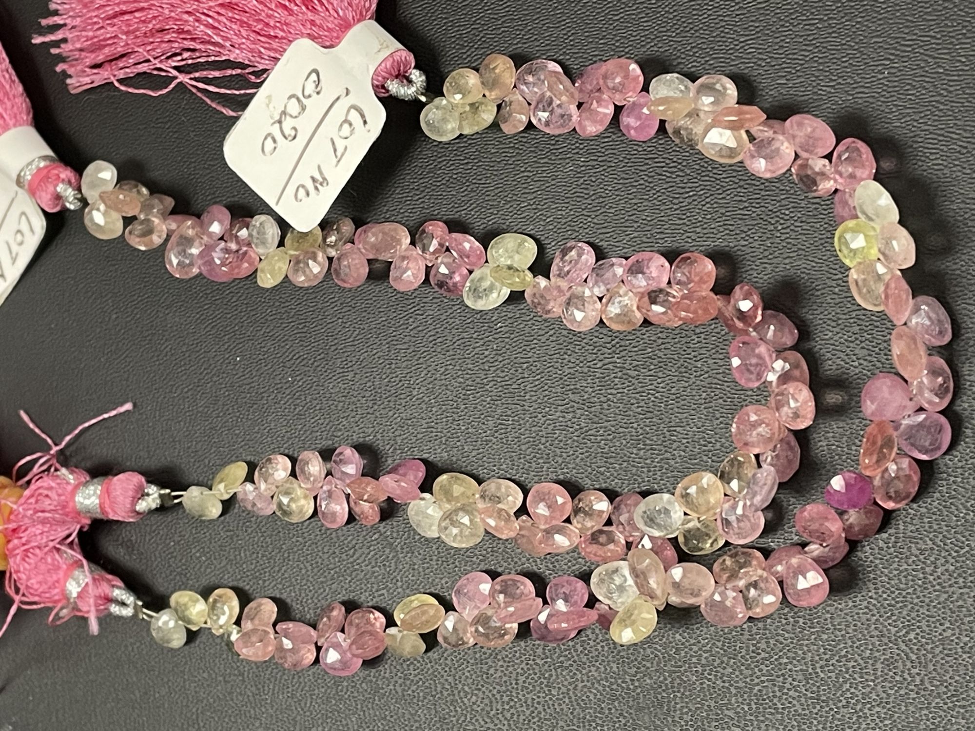 Multi Color Sapphire Pear Faceted