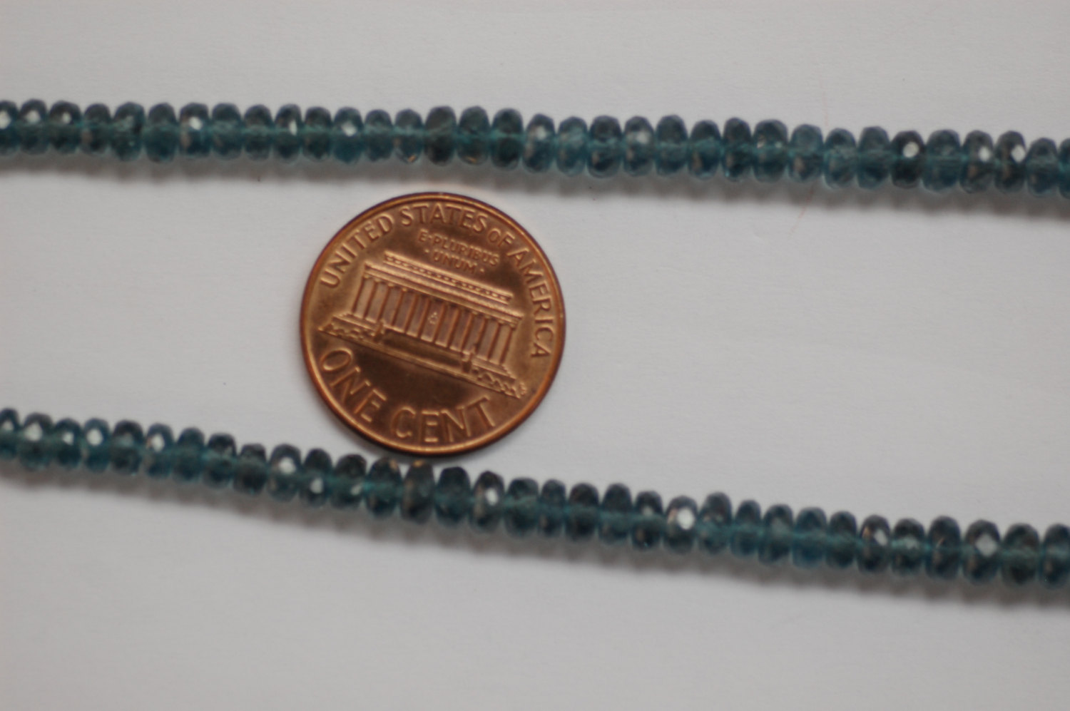 Beautiful Imperial Kyanite Rondelle Faceted (Rare Color)
