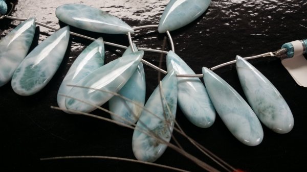 Beautiful Natural Larimar Pears