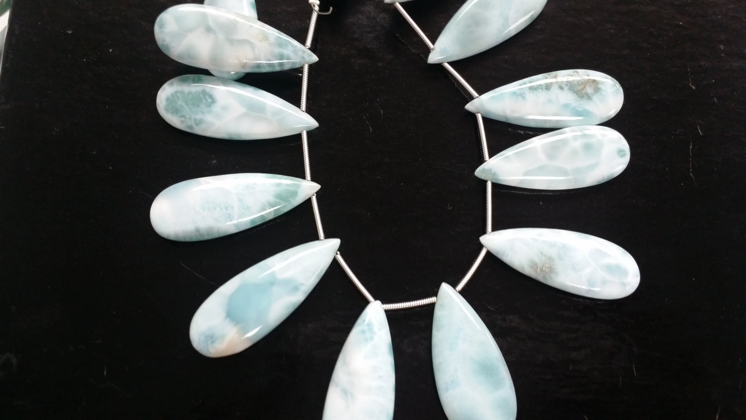 Beautiful Natural Larimar Pears