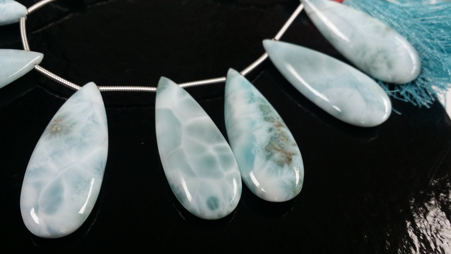Beautiful Natural Larimar Pears