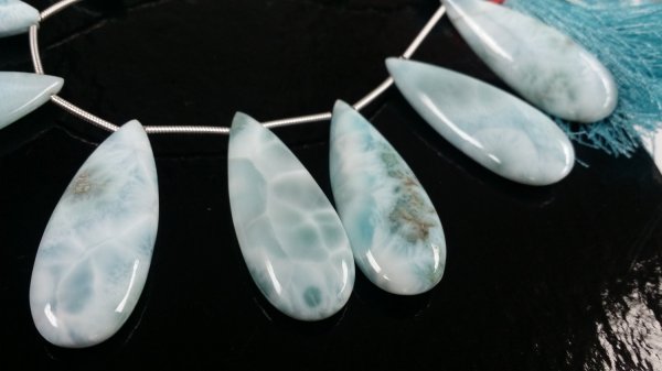 Beautiful Natural Larimar Pears