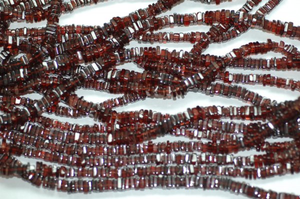Red Garnet Square Cut Smooth