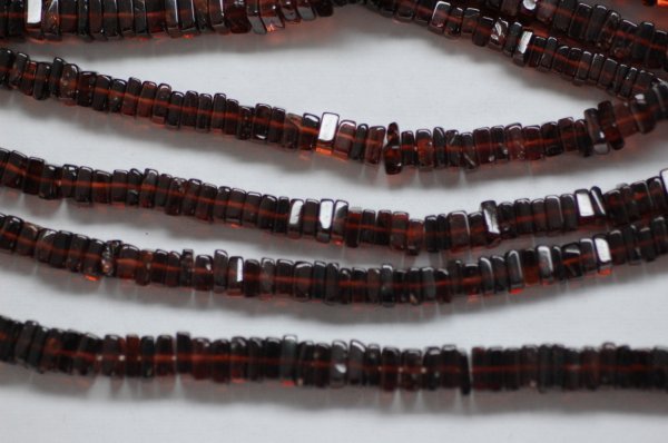 Red Garnet Square Cut Smooth