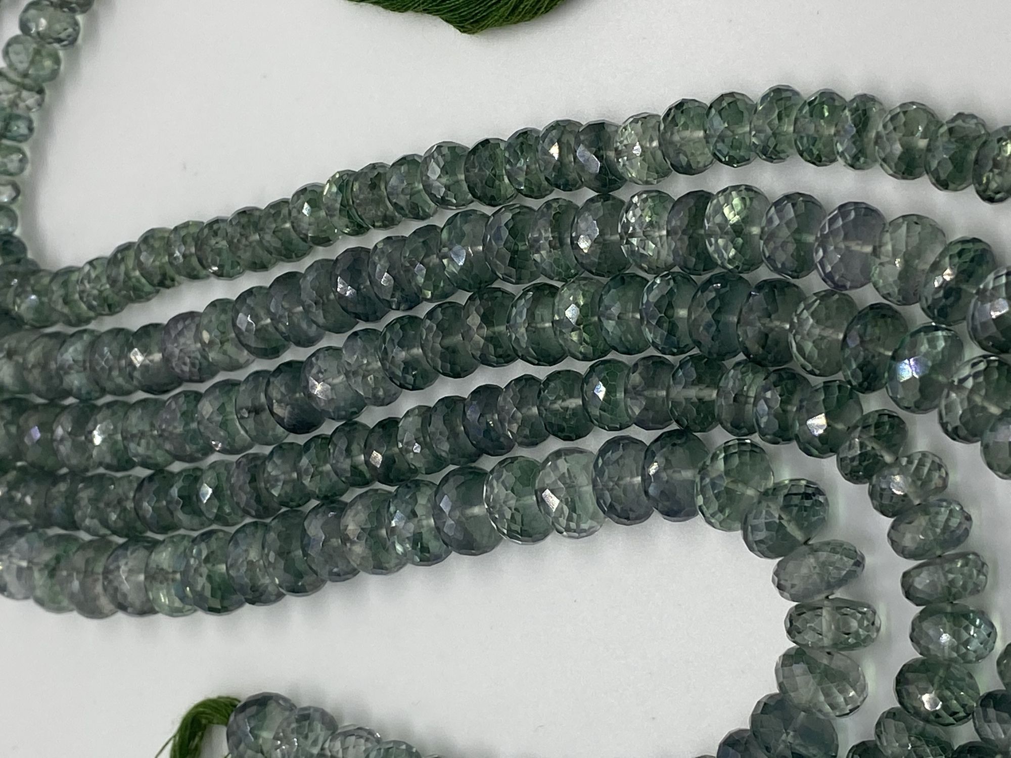 Green Mystic Quartz Rondelle