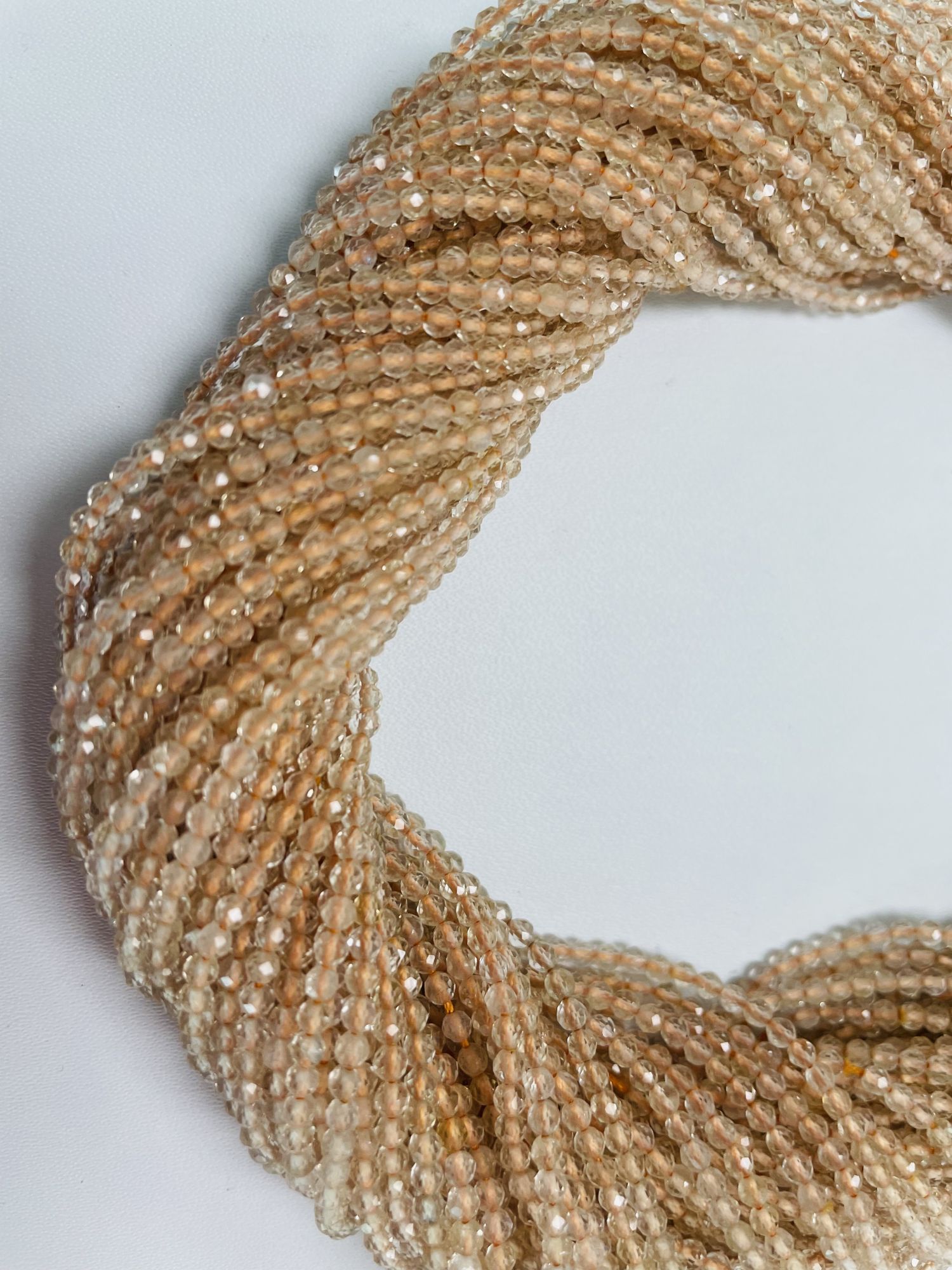 Citrine Rondelles Faceted