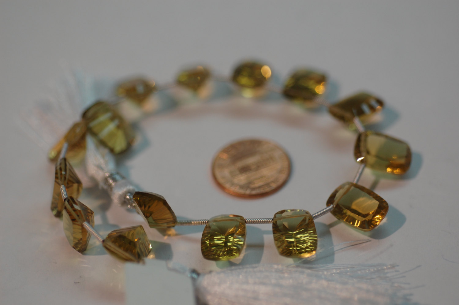 Beer Whisky Hydro Quartz Long Cushion Concave Cut Faceted