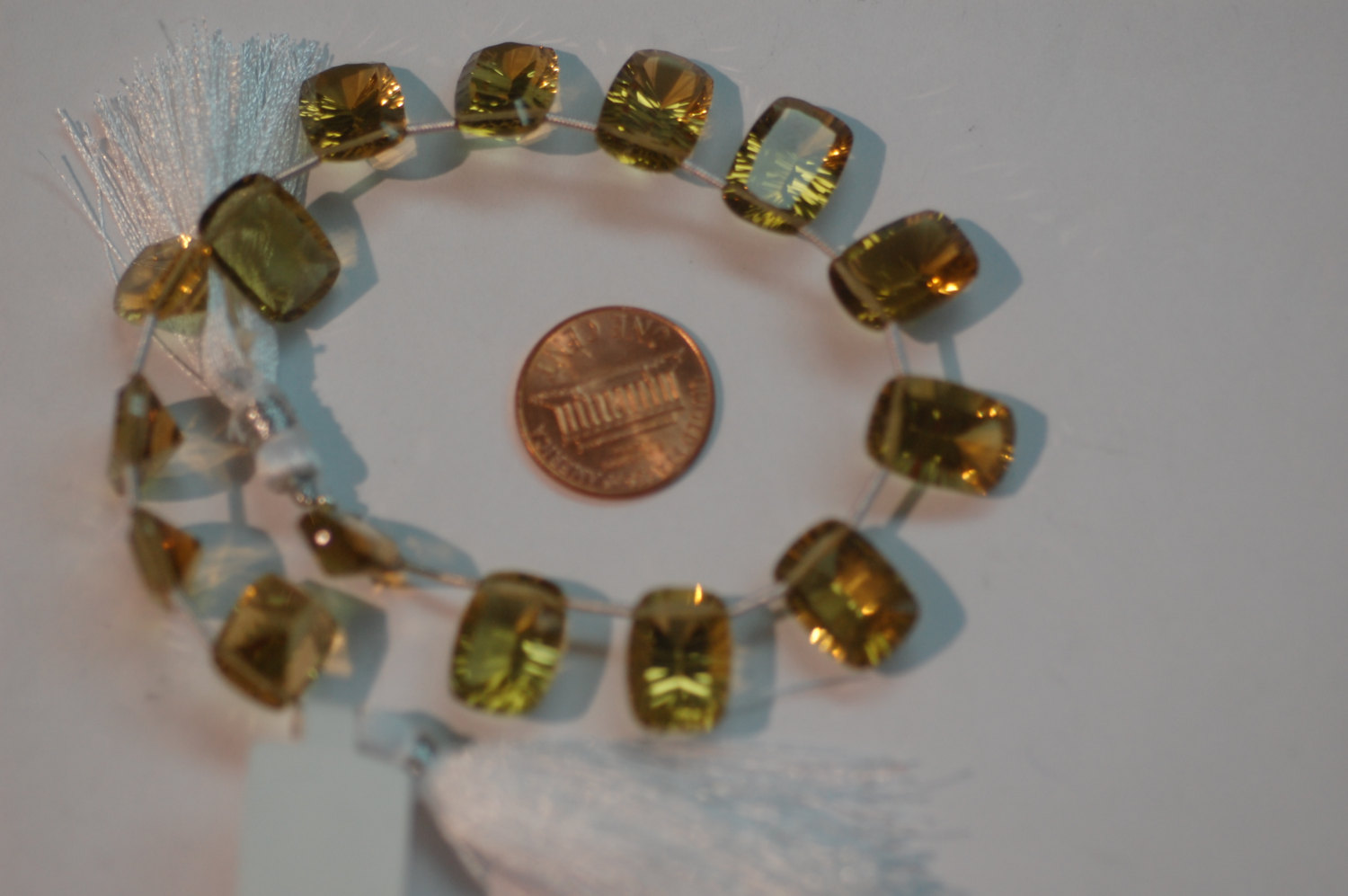 Beer Whisky Hydro Quartz Long Cushion Concave Cut Faceted