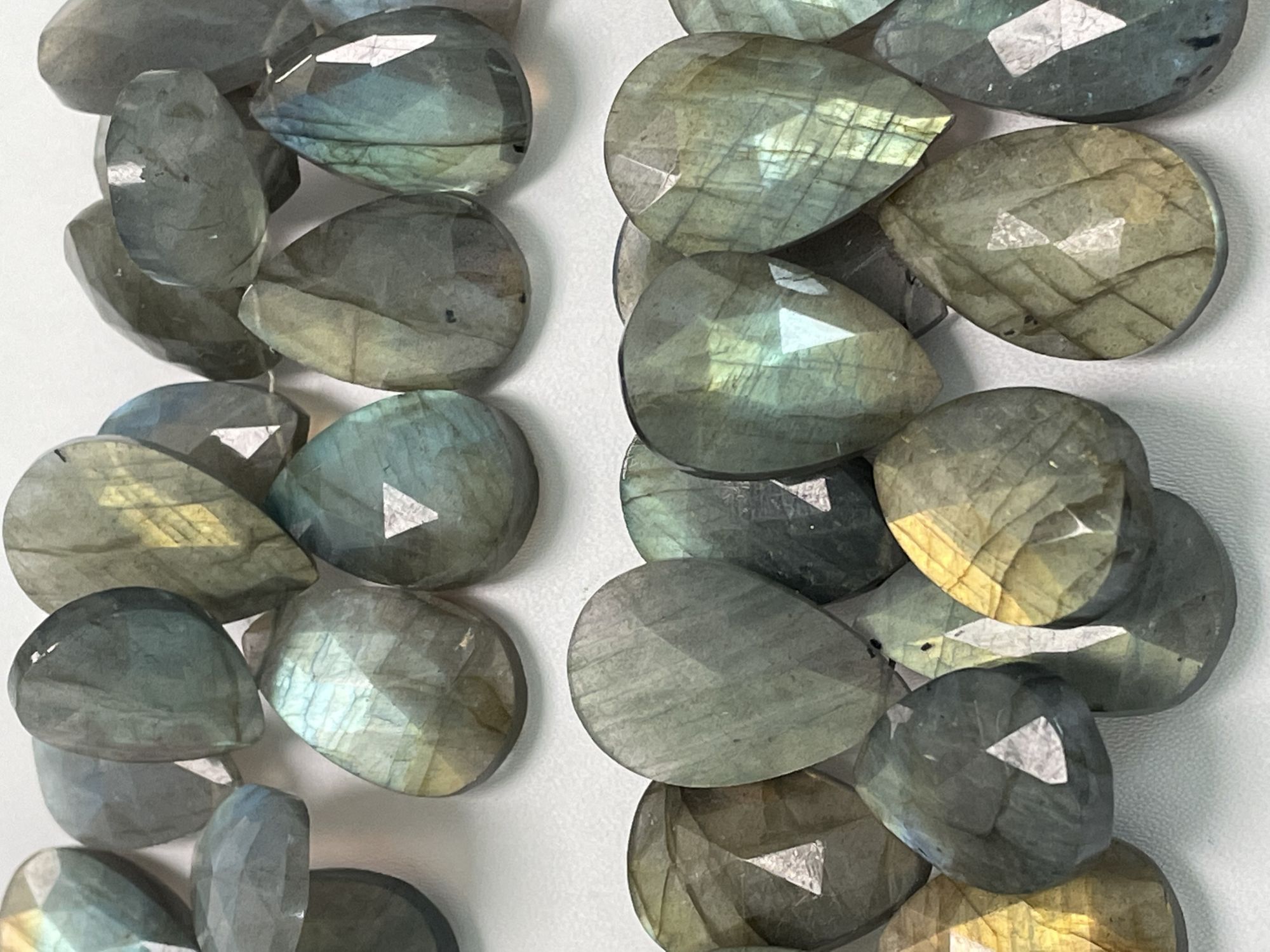 Labradorite Pear Faceted