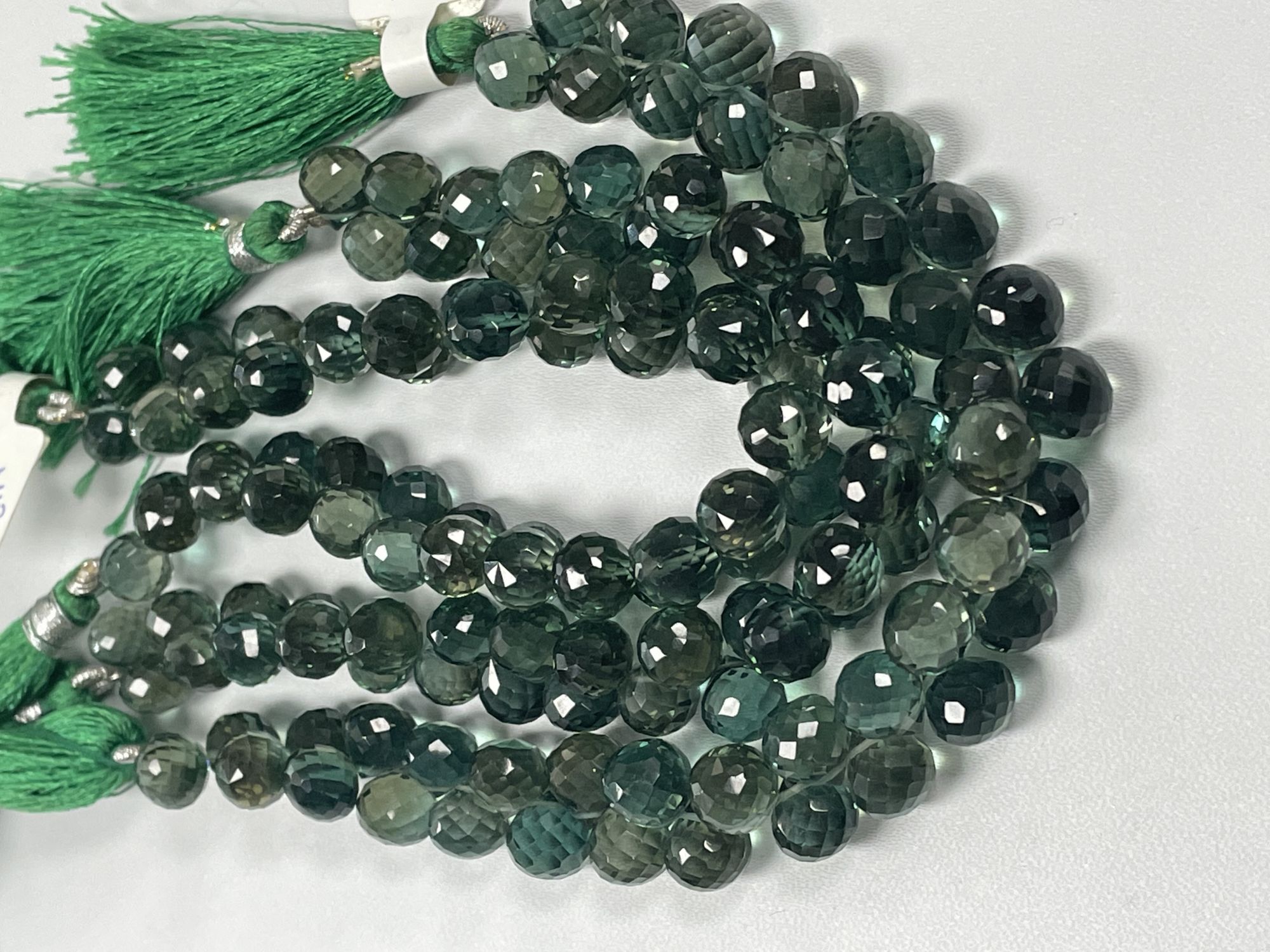 Green Hydro Quartz Onions Faceted