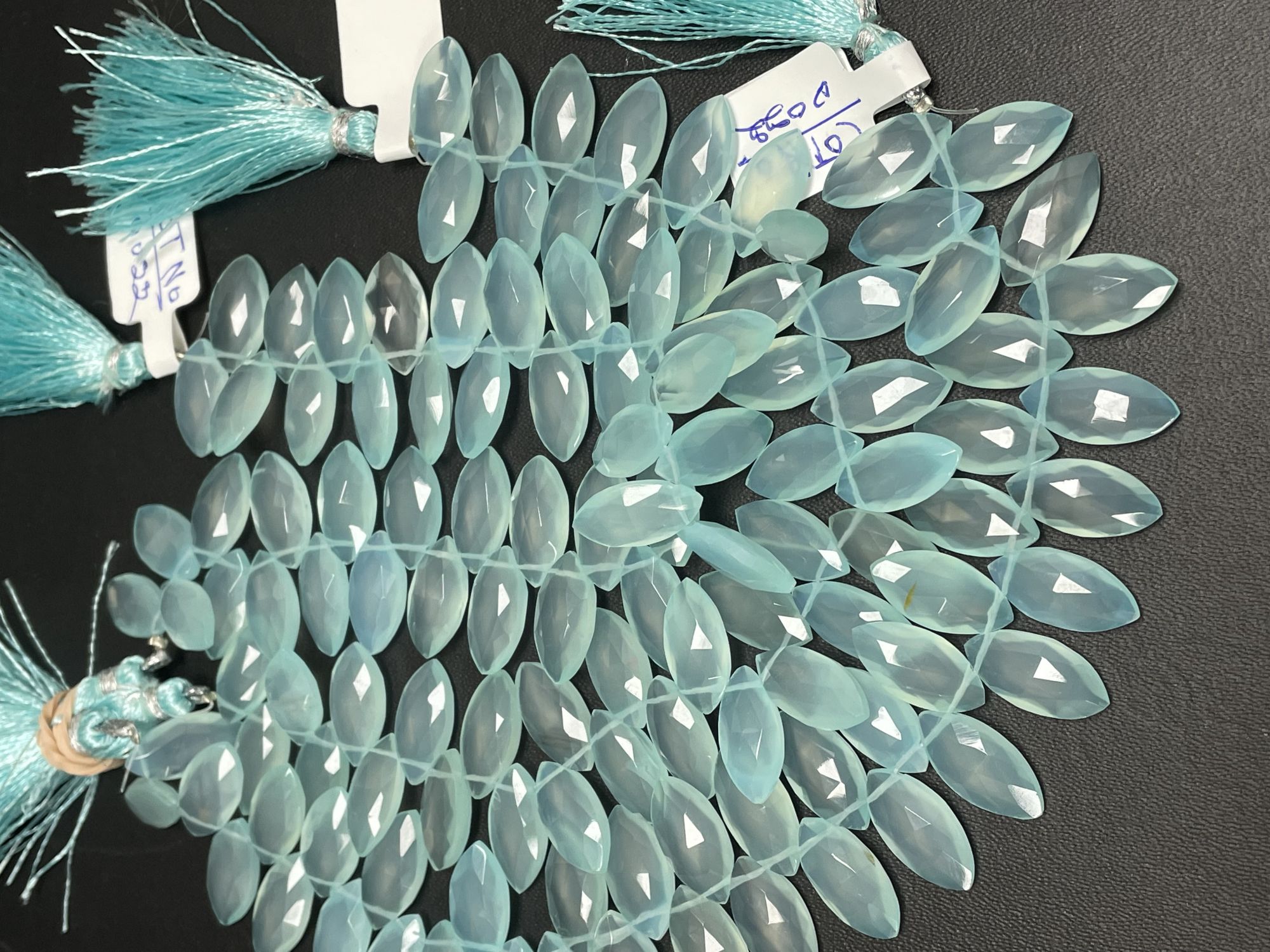 Aqua Chalcedony Marquise Faceted