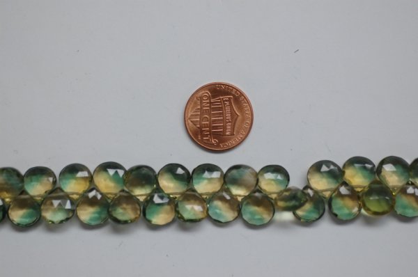 Bio Lemon Hydro Quartz Hearts Checker Board Cut
