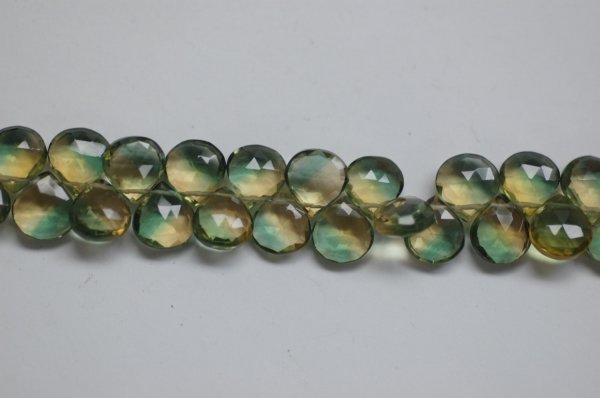 Bio Lemon Hydro Quartz Hearts Checker Board Cut