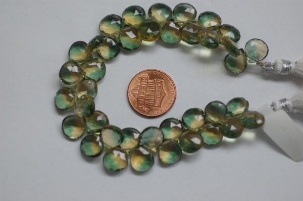 Bio Lemon Hydro Quartz Hearts Checker Board Cut