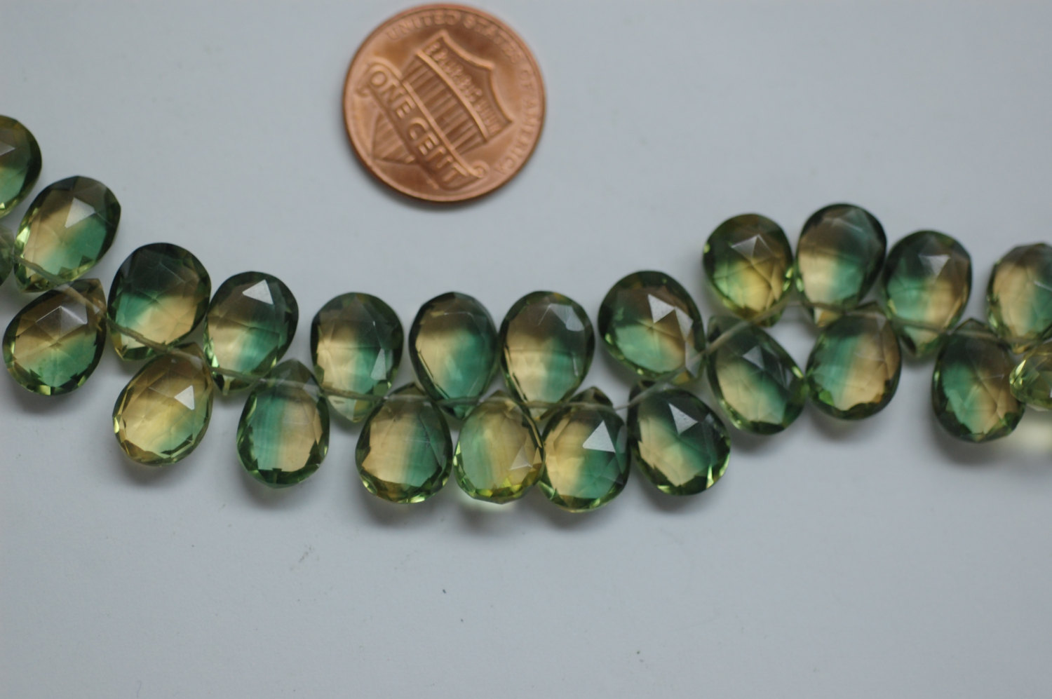 Bio Lemon Hydro Quartz Pear Checker Board Cut