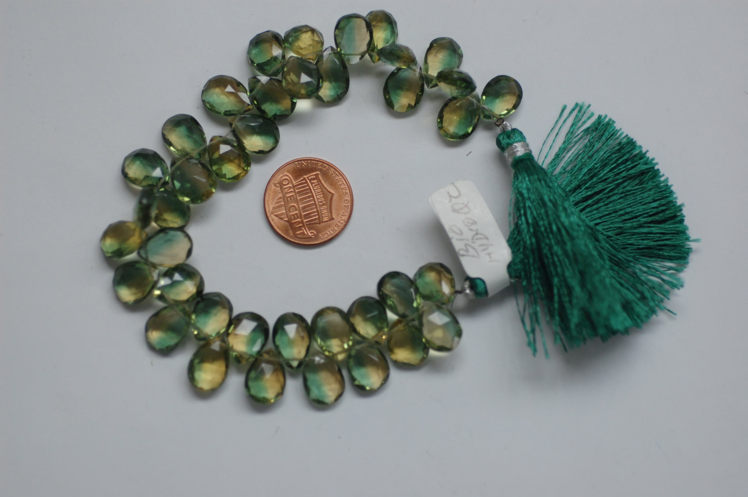 Bio Lemon Hydro Quartz Pear Checker Board Cut