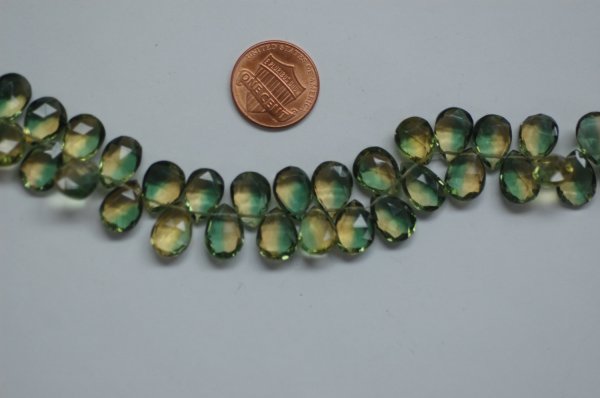 Bio Lemon Hydro Quartz Pear Checker Board Cut