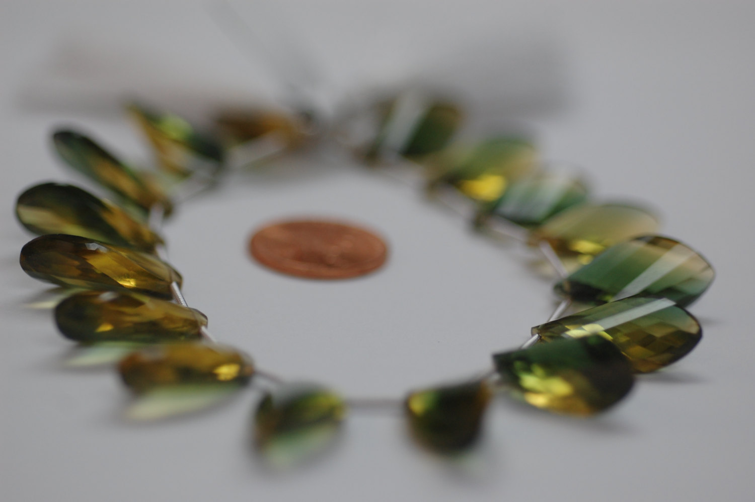 Bio-Lemon Hydro Quartz Twisted Leaf Faceted