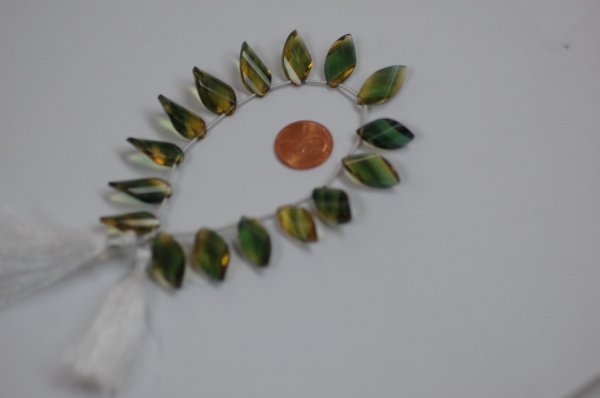 Bio-Lemon Hydro Quartz Twisted Leaf Faceted