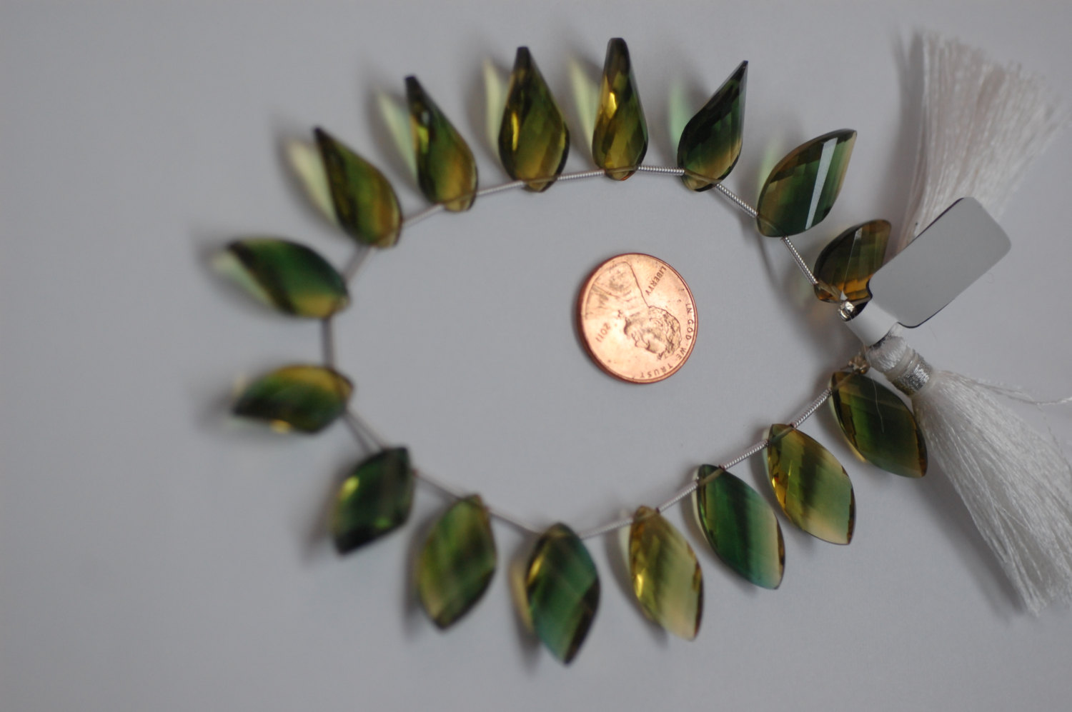 Bio-Lemon Hydro Quartz Twisted Leaf Faceted