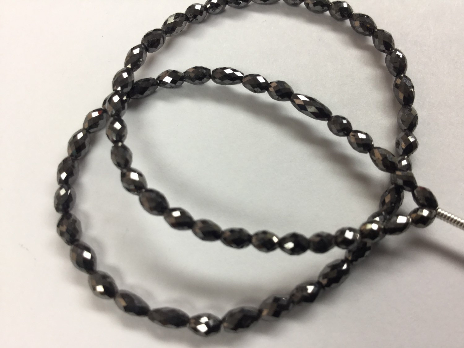 Black Diamond Ovals Faceted