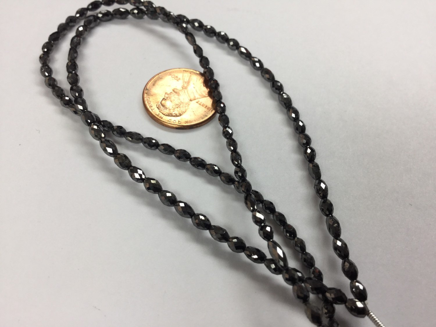 Black Diamond Ovals Faceted