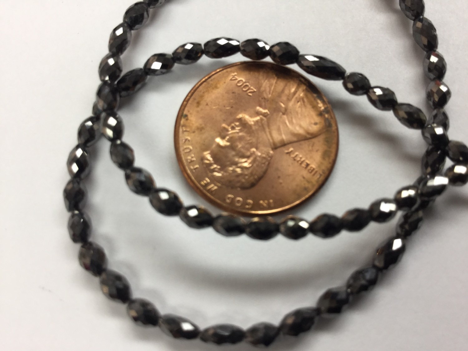 Black Diamond Ovals Faceted