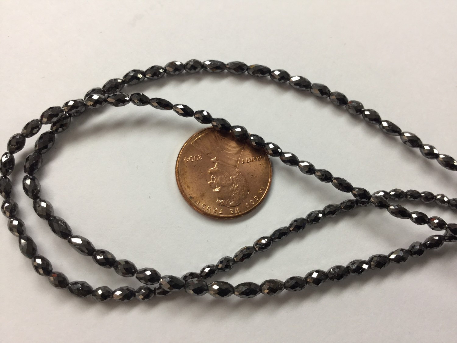 Black Diamond Ovals Faceted
