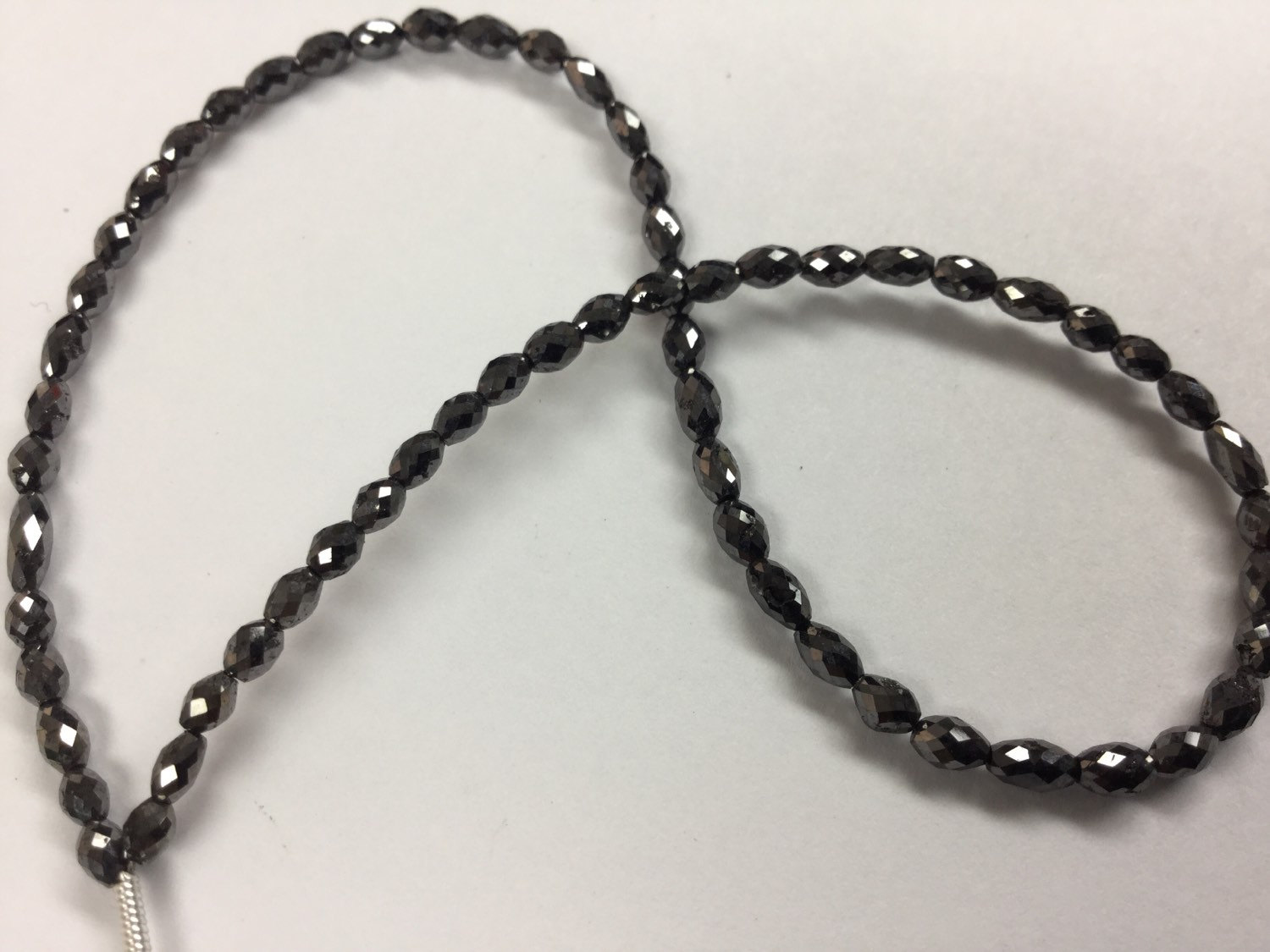 Black Diamond Ovals Faceted