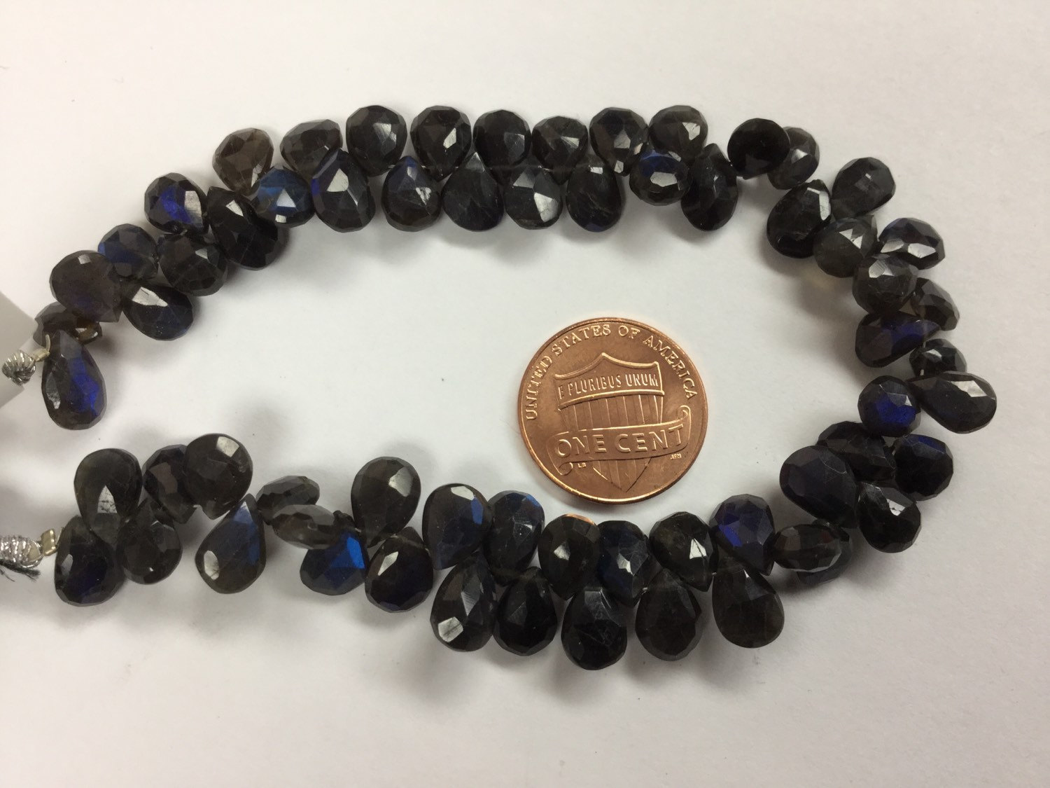 Black Labradorite Pears Faceted