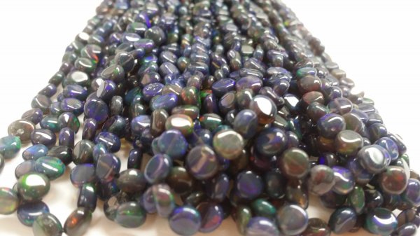Black Opal Coins Smooth (Natural)