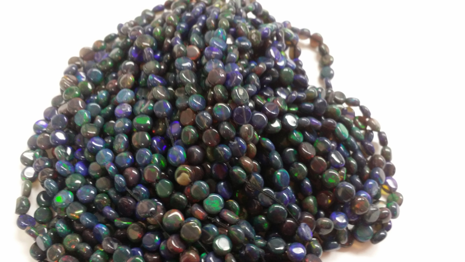 Black Opal Coins Smooth (Natural)
