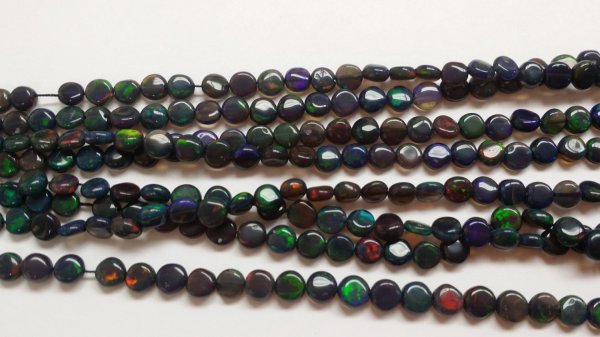 Black Opal Coins Smooth (Natural)