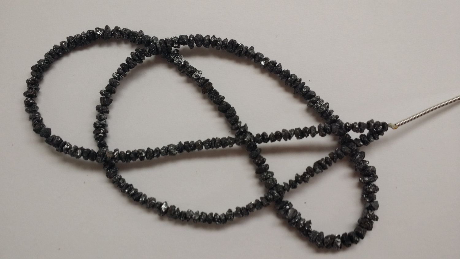 Black Rough Cut Diamonds Faceted