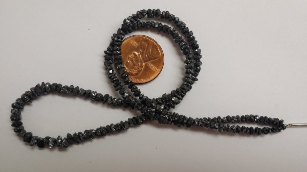 Black Rough Cut Diamonds Faceted