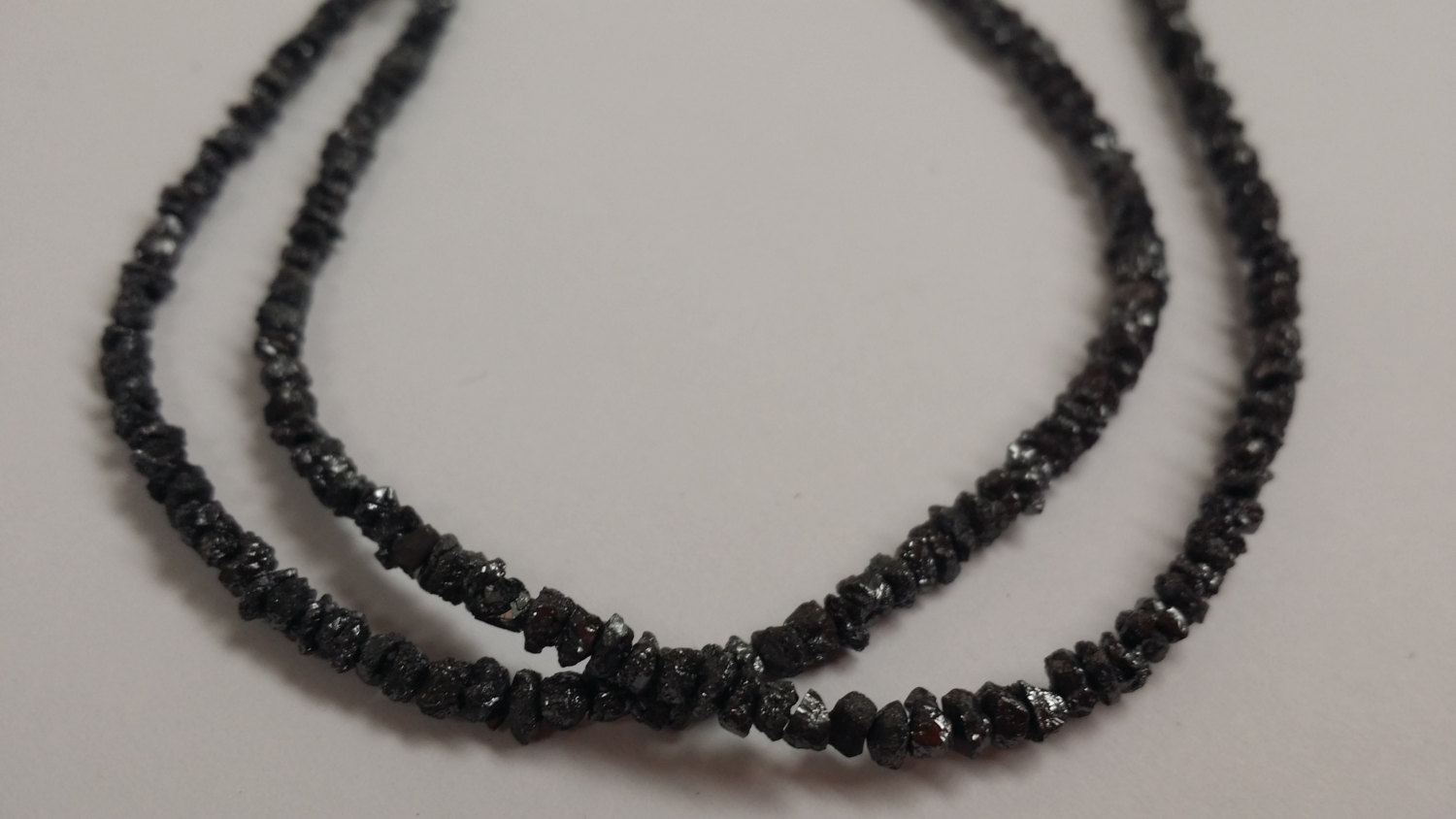Black Rough Cut Diamonds Faceted