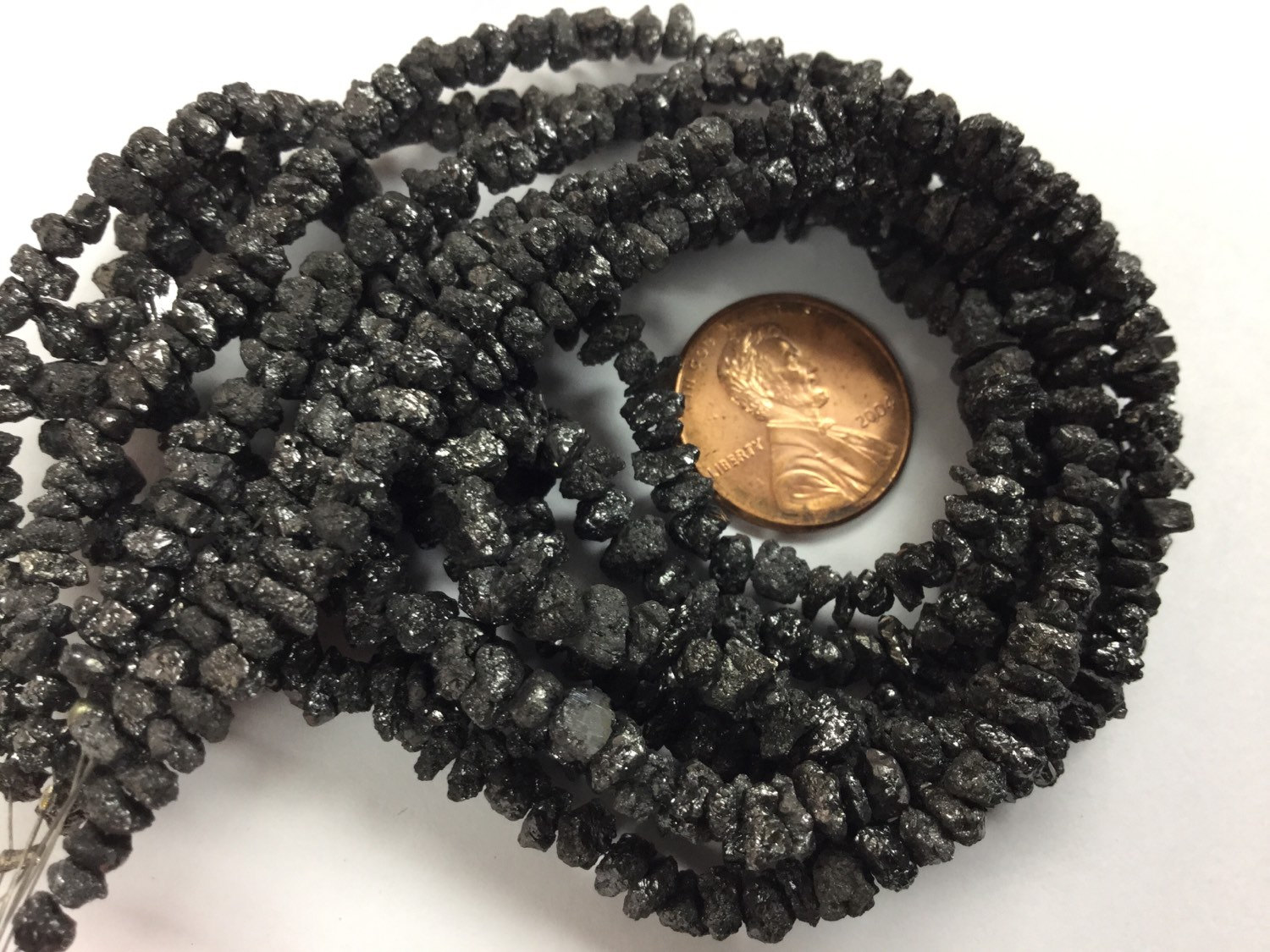 Black Rough Cut Diamonds Faceted