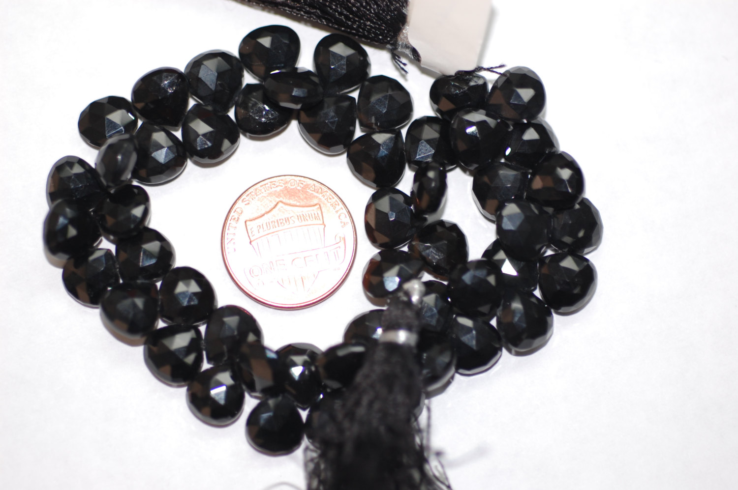 Black Spinal Hearts Faceted