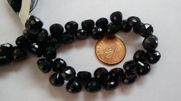 Black Spinel Onions Faceted